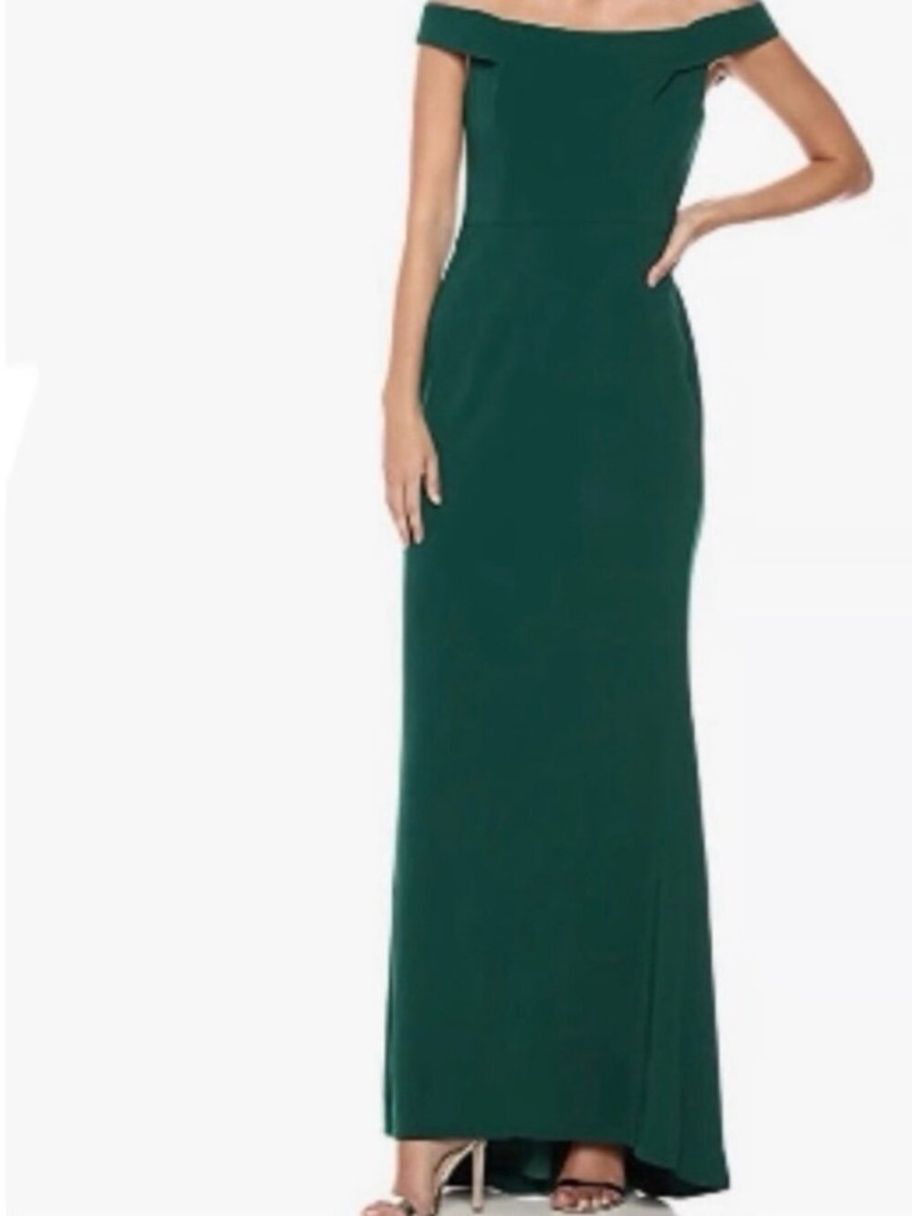 Carmen Marc Valvo Strapless Emerald Dress